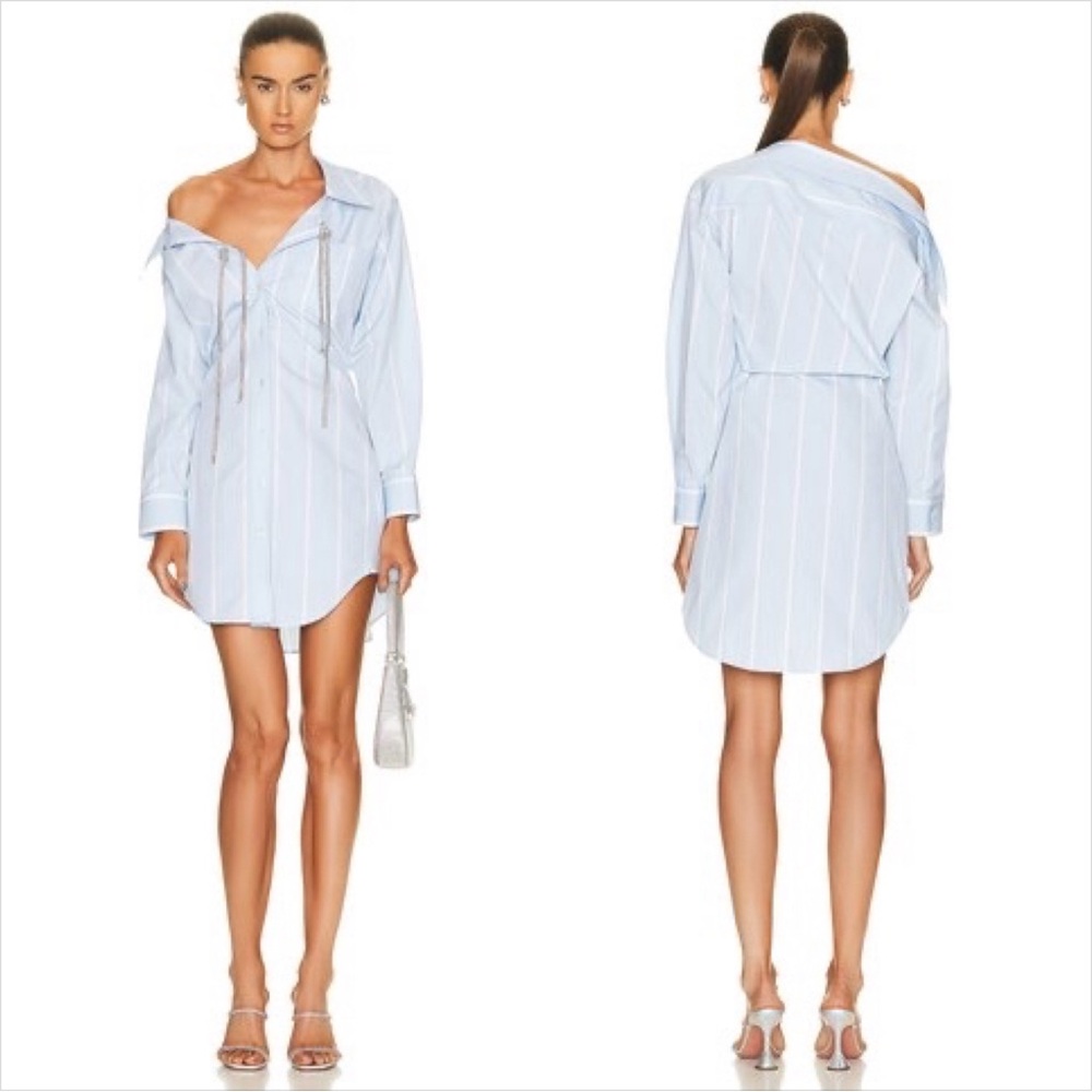 AUTHENTIC Alexander wang shirt with diamond halter neck detail FIRM PRICE - Picture 3 of 15